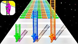 Satisfying Tiktok Mobile Games: Ladder Masters, Gun run,Battery Run, Muscle Rush, Merge number run3d