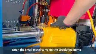 DPF5.0 How to add water manually for circulating pump for 1st time use machine