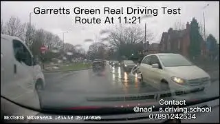 Garretts Green Real Test Route at 11:21 || @NadsDrivingSchool