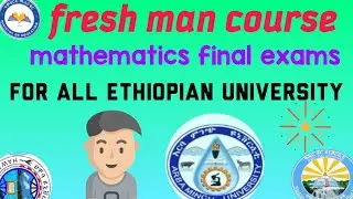 Final exam// mathematics final exam// fresh man course #university