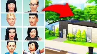 8 SIM, BUDGET FAMILY HOME (in 30 mins) ... The Sims 4