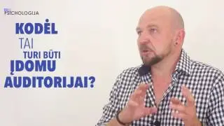 Saulius Jovaišas. Bijau kalbėti prieš auditoriją. Ką daryti?