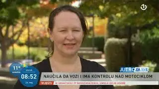Invaliditet nije prepreka: Motociklistkinja s o&scaron;tećenjem vida na cesti