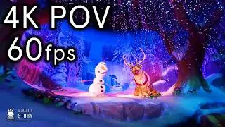 Frozen Ever After (With REAL Animatronics, not Projection Faces!) - Hong Kong Disneyland 4K POV