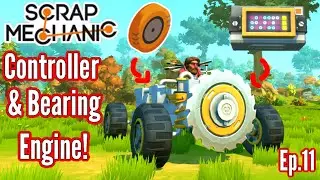 Controller Powered Car - NO FUEL!! | Scrap Mechanic Survival Mode | Ep 11