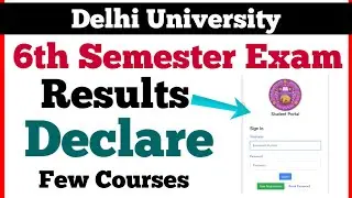 DU SOL 6th Semester Few Courses Results Declare