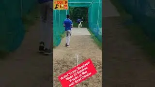 Arvind Verma Cricketer Nagaland Under 23 |  Batting practice in nets with speed 130 plus