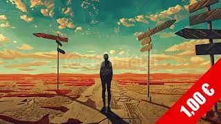 Desert Crossroads Signs &mdash; Choice, Journey & Shadow | HD Stock Footage