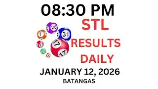 STL BATANGAS  8:30 PM LIVE DRAW  January 12, 2026