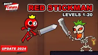 Red Stickman - Levels 1-20 + TWO BOSSes (update 2024)