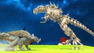 ARBS Anguirus Vs Sekelot Dinosaurs