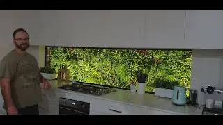 Learn how to beautify your kitchen window outlook where you have a glass splash back wall