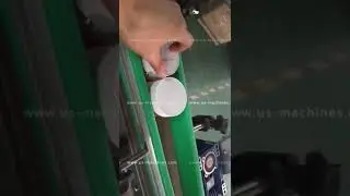Irregular oval shape food bottle label wrap automatic labeling machine