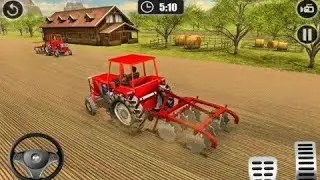 Organic Mega Harvesting Game - Mega Tractor Framing Simulator Drive - Android Gameplay
