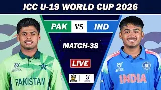 PAKISTAN VS INDIA ICC U19 WC 2026 38 ODI MATCH LIVE | PAK VS IND CRICKET MATCH COMMENTARY| PAK BAT