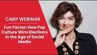 Webinar with Marijana Grbe&scaron;a - Fun Factor: How Pop Culture Wins Elections in the Age of Social Media