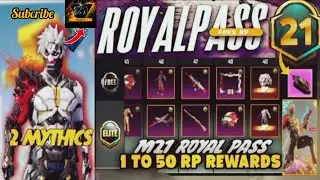 M21 Royal pass leaks Pubg | 1 to 50 rp rewardsn |Tank skin | 2 mythics | Pubg Mobile