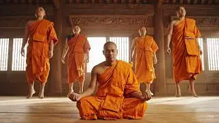 Levitating Monks Start Beatboxing and Float Higher - AI Generated with Google Veo 3!