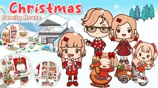 Miga World AESTHETIC BIG FAMILY CHRISTMAS HOUSE DECORATION🎄🏡CHRISTMAS HOUSE |Miga town |tocaboca