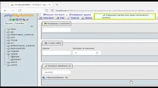 How to rename  Mysql database in phpmyadmin