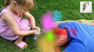 LEARN COLORS WITH COLOR FOR HAIR Polinki For Kids Learn Colors Video