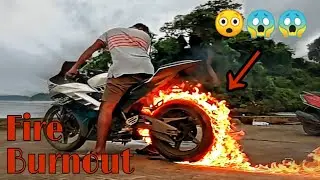 R15 V2 stunts | Fire Burnout | Amr Addiction