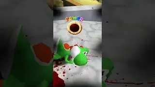 Yoshi Bad Fall #sm64 #mario #supermariobros  #shorts  #yoshi  #yoshisisland  mariogame #videogames