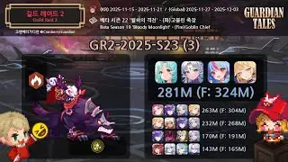 [가디언 테일즈] 길드 레이드 2 베타 시즌 22_(화)고블린 족장_일반: 2.81억 (피버: 3.24억) [Guardian Tales] Guild Raid Goblin Chief