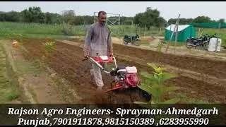 sprayman power tiller /Bsc 1000 honda gx200 engine power tiller demo video