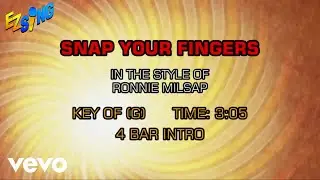 Ronnie Milsap - Snap Your Fingers (Karaoke)