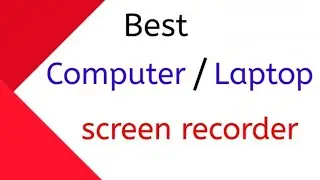 How to record Laptop and Computer screen with internal sound || Record pc screen for free