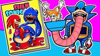 😈 Paper DIY 😈Making The Sonic Tapes📼SHIN SONIC Game Book❤️ Make Quiet Book 👹 Paper Play house