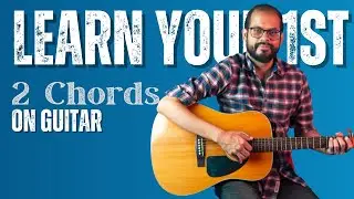 Learn your First 2 Chords on Guitar | E minor & Asus2 chords