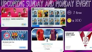 WHAT IS COMING ON SUNDAY AND MONDAY IN || PES20MOBILE