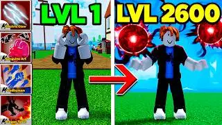Noob To MAX Using TОЛЬКО БОЕВЫЕ СТИЛИ в BLOX FRUITS!