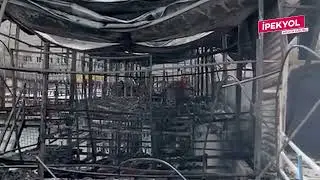 Halfeti'de korkutan yangın