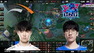 LNG Secure The Baron To End The Game!! Worlds Play-ins LNG vs HLE!