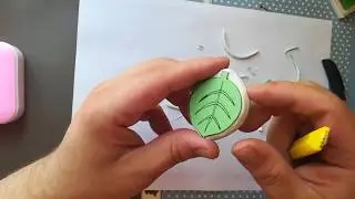 How to carve an eraser stamp (DIY leaf rubber stamp)