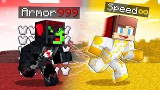 GodSpeed Hunter VS Black FLASH Speedruner - JJ and Mikey in Minecraft Maizen!