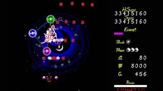 Touhou 4 LLS | Perfect Lunatic Marisa fight ReimuA