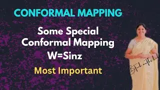 CONFORMAL MAPPING W=SinZ - Complex Analysis- some special Conformal Transformations