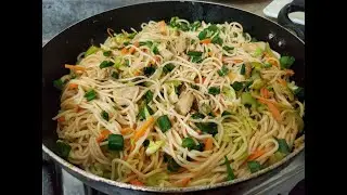 Easy chicken chow mein recipe | chicken chow mein | ab ghar pe banaen restaurant jesa chowmein