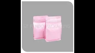boxed bottom pouch,clear flat bottom bags
