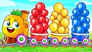 Toot Toot Train Song (Color Version) | Wheels on the Train | Learn Colors|Funny Kids Song by Yum Yum