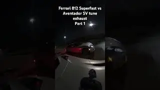 Lamborghini Aventador SV vs Ferrari 812 Superfast