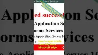 How to open oracle forms 10g from Microsoft edge #shorts #trending #trendingshorts
