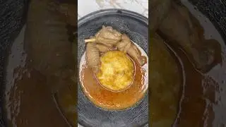 Omotuo and palm nut soup #ghanafood #shortsvideo #easyrecipe #westafricanfood  #palmnutsoup