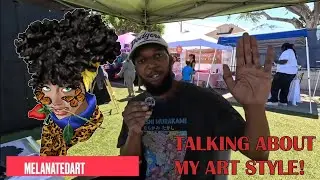 Discussing My Art Style at the Colour the Block Art Festival!!