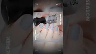 Cement Ash/Light Grey Fashion Color Long Lasting Quick Dry Matte Nail Lacquer
