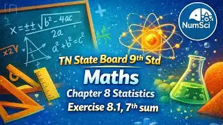Tn 9th Maths Chapter 8 Statistics Exercise 8.1, 7th sum #9thmathschapter8 #9thmaths 